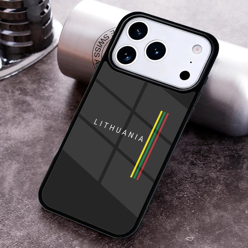 Lithuania Flag print Phone Case for iPhone 17 16 15 Pro Max Air 14 13 12 11 Plus Shockproof Capa Cover