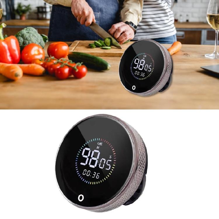 Multifunktionale Küchen-Timer mit wiederaufladbarer Batterie, benutzerfreundliche magnetische Timer, einfach zu bedienen für Zuhause & Fitness