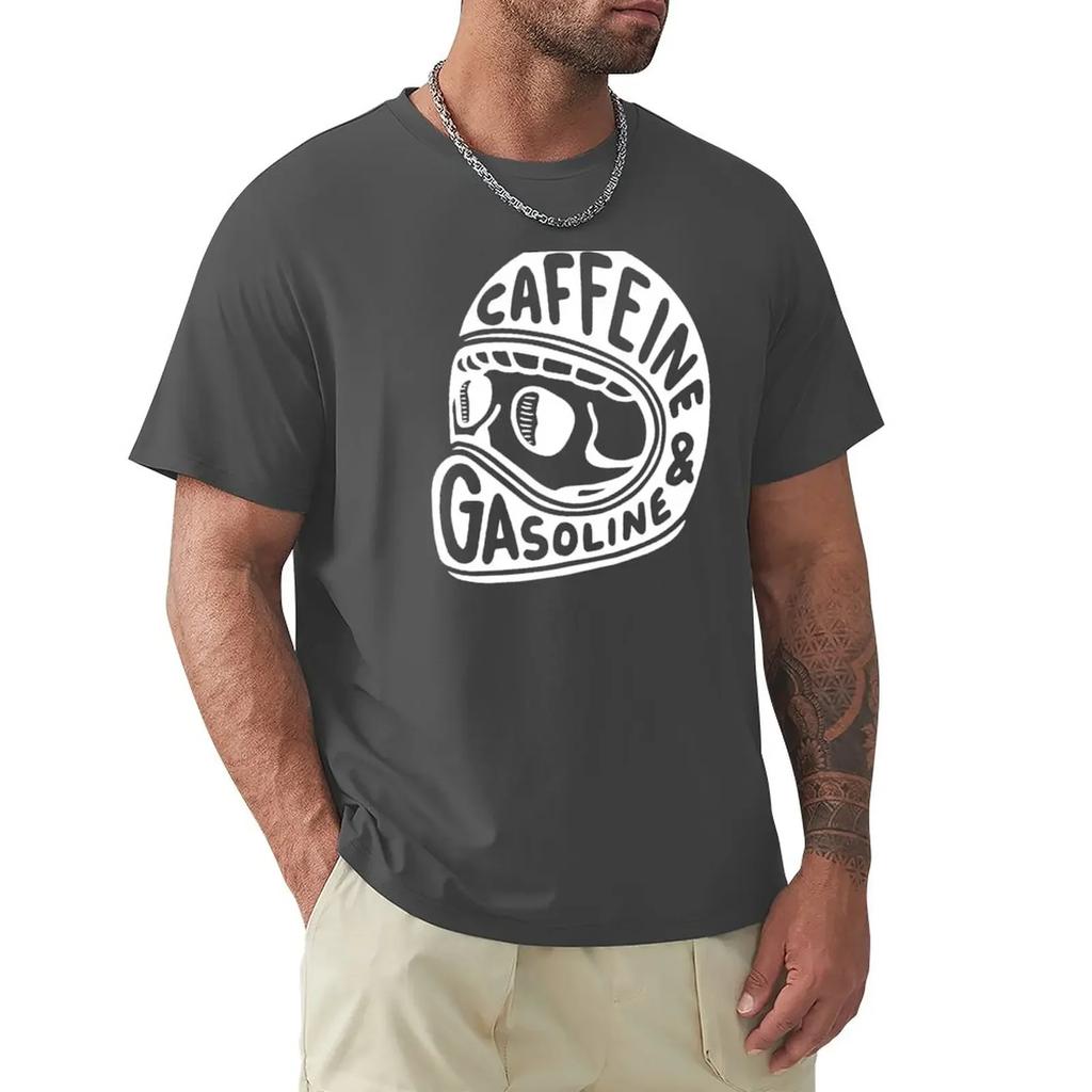 Caffeine and Gasoline TShirt Quickdrying Heavyweights Kawaii Clothes Cotton T Shirt Unisex