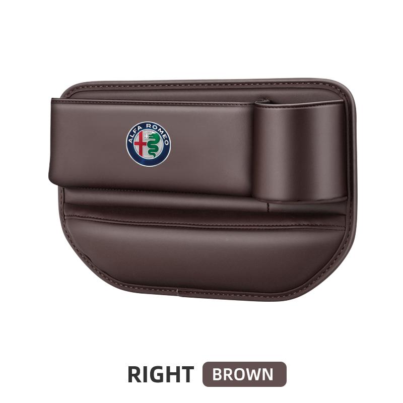 Car Seat Gap Organizer Multifunction Storage Box Cup Pocket For Alfa Romeo 159 Mito Stelvio Brera Spider Giulietta Giulia