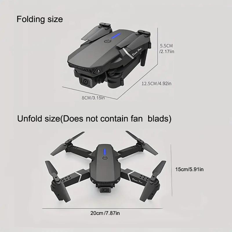 E88Pro Mini Remote Control Drone Dual camera Wifi FPV four-axis remote control Helicopter Halloween, Thanksgiving, Christmas, gi