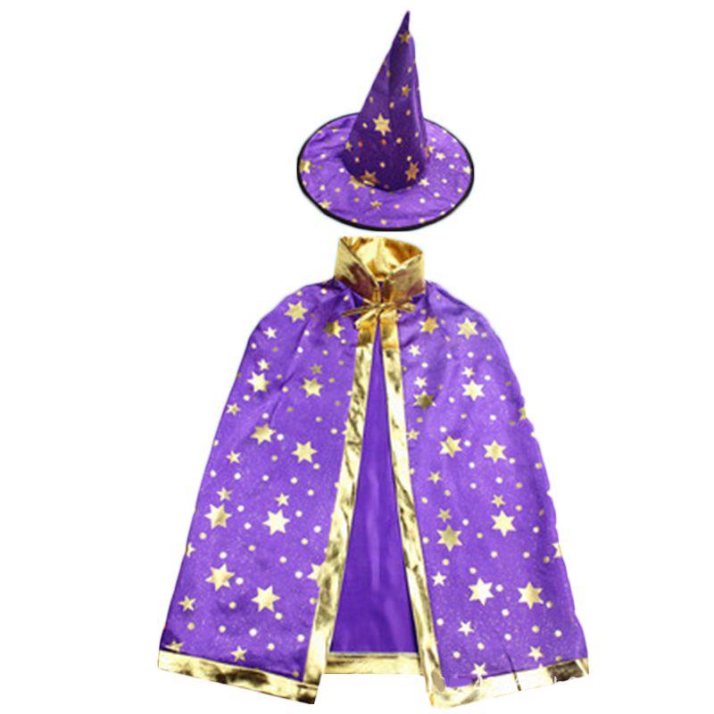 Stunning Halloween Cape With Elegant Hat For Kids And Adults Costume Parties