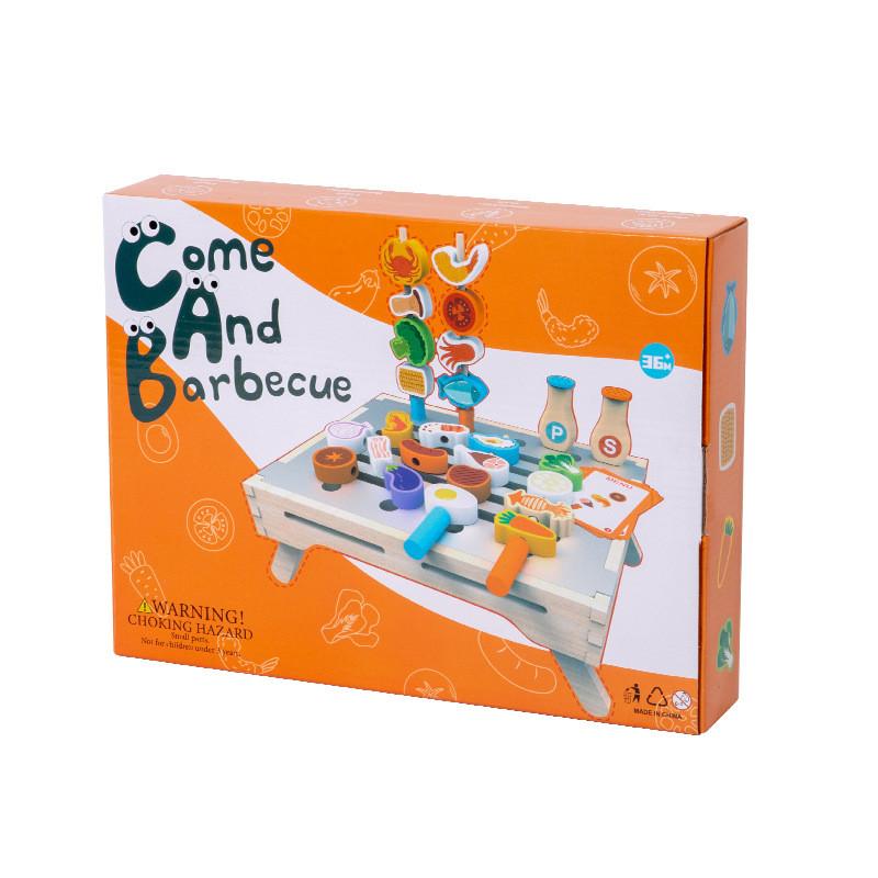 

Имитация Деревянная Решетка для Барбекю Готовка Семейный Интерактивный Детский Набор Игрушка