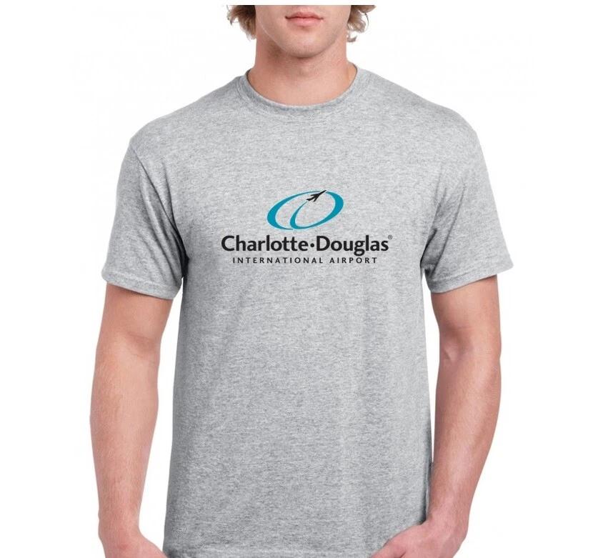 Charlotte Douglas International Airport T-Shirt North Carolina US Gray Tee Shirt M