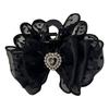 Bows Elegant Hair Claw Polkas Dots Meshes for Women and Girls Vintage Styles Hair Accessory
