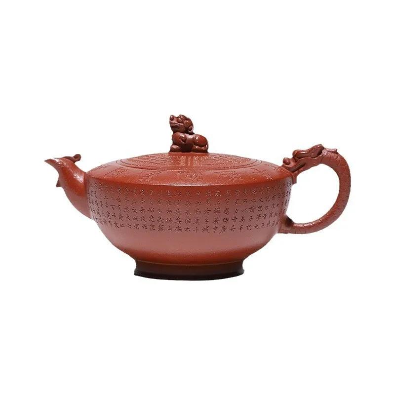 

300ml Authentic Yixing Purple Clay Tea Pot Handmade Filter Tea Infuser Chinese Zisha Tea Accessories High Grade Beauty Teapot