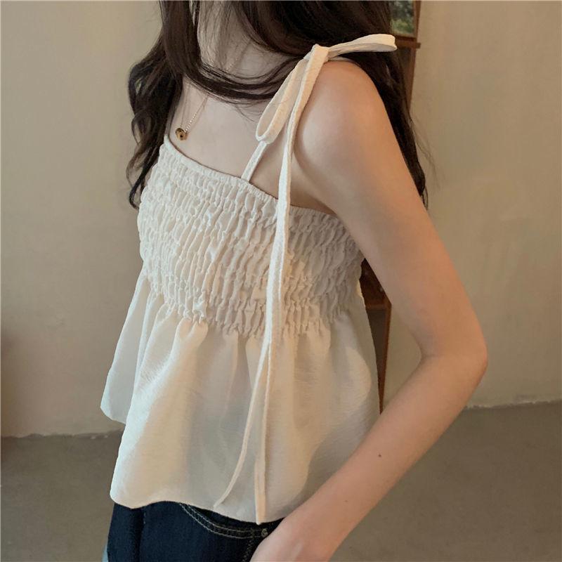 Trendy Summer Suspender Top for Women – Fresh, Stylish, and Age-Reducing Sleeveless Vest
