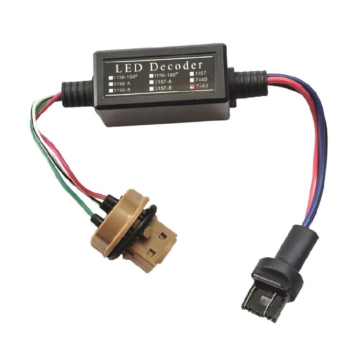 T20 7443 LED Error Corrector ABS LED Light Decoders LED Bulb Error Canceller Easy to Use for Automotive Lighting Solution