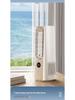 Double Turbine Leafless Fan & Humidifier: Mini Dual Tower, High Wind, USB-Powered, Humidifying Spray