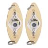 2Pcs Fishing LED Lure Light Eye Shape Colorful Flashing Light Bait Underwater Lure Lamp