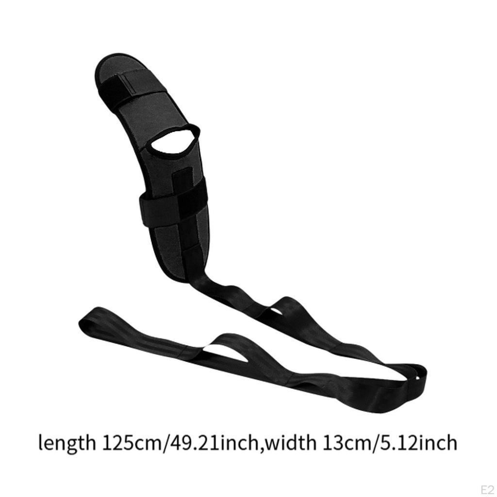 Stretch Strap with Loops Exercise Stretcher for Foot and Calf Non Elastic Yoga Ballet Dance