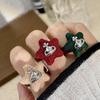 Women's Retro Star Acetate Planet Ring: Minimalist Design with High-End Luxury