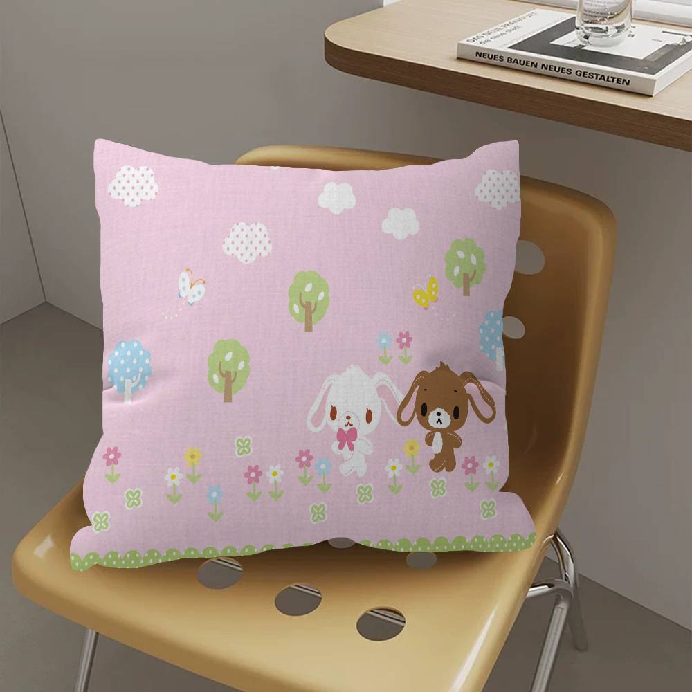 Cartoon Niedliche S-Sugarbunnies Kissenbezug Kissenhülle Deko Kissenbezug Bedruckter Kissenbezug für Sofa