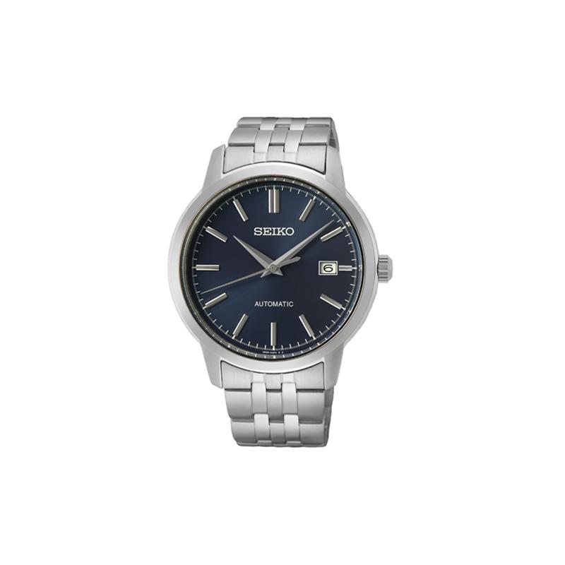 SEIKO 100m waterproof Automatic Steel Strap men s watch blue dial SRPH87K1 синий
