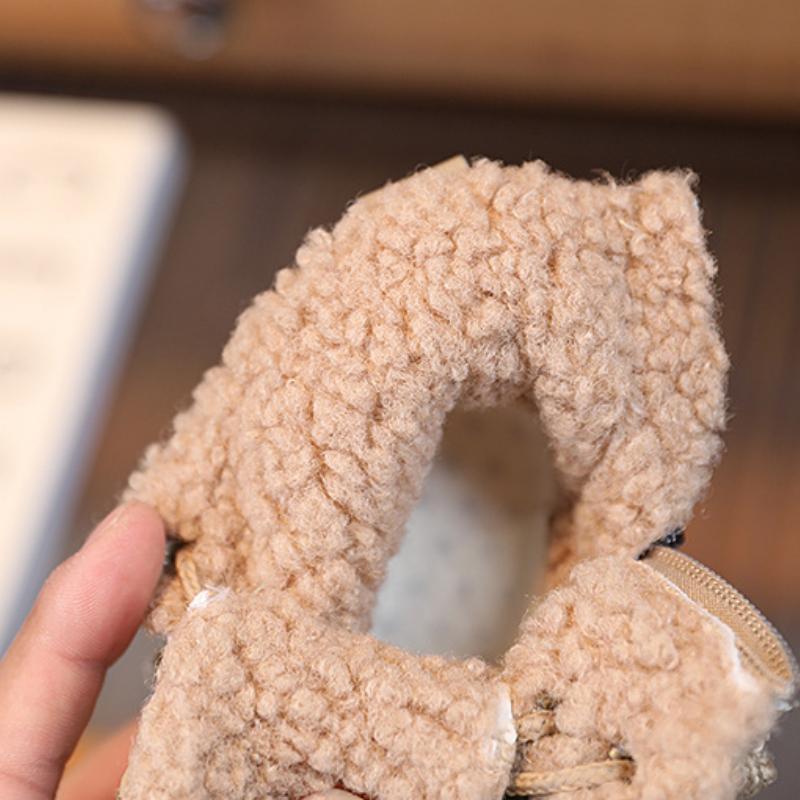 Children Shoes Designer Warm Plush Shoes Antiskid Winter Cotton Inserts Boots Fashion Soft Sole Girl Snow Boots Botas Para Niña