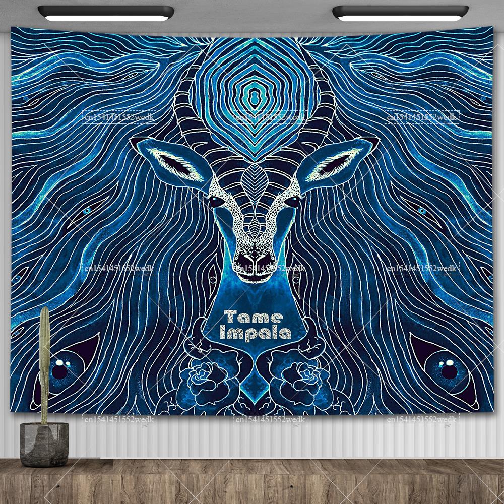 Tame Impala Currents Music Album Posters Wall Hanging Rock Band Poster Meme Tapestries For Bedroom Home Decor Aesthetic Flags