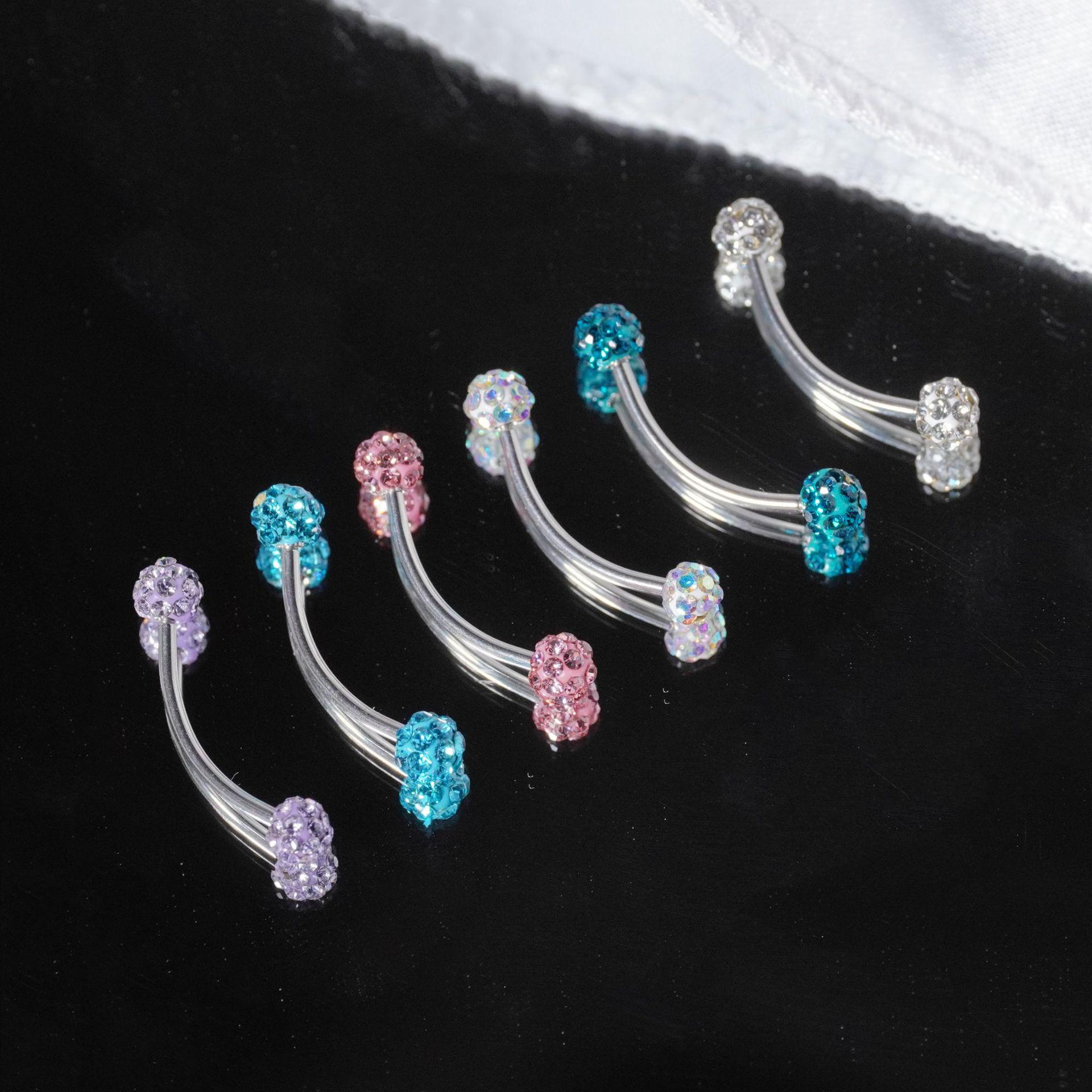 

Stainless Steel Flash Eyebrow and Lip Piercing Jewelry 1.2*14mm
