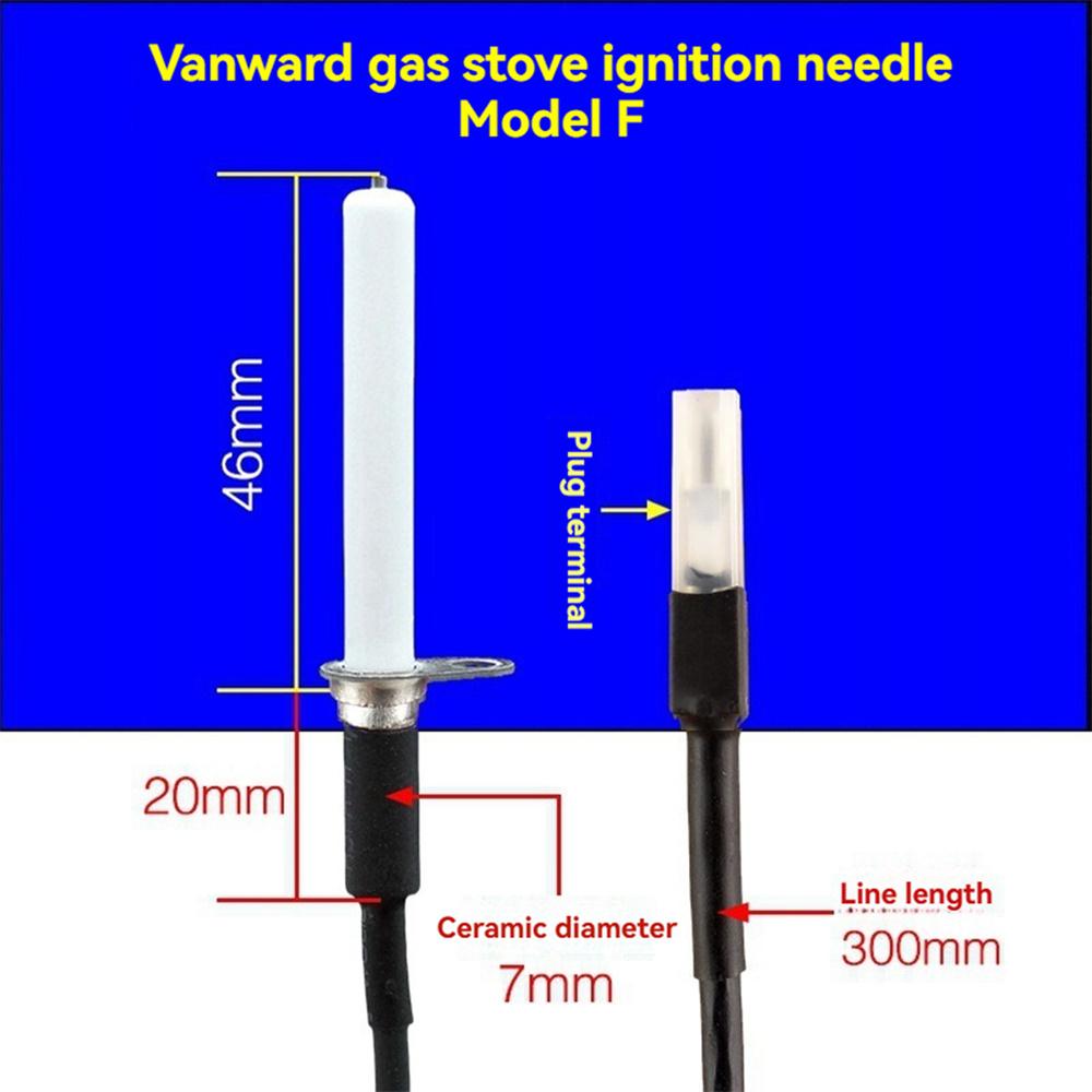 

Universal Ignition Needle Probe Electrode Original Ceramic Ignitor For Vanward B8-L12/ B12/ B20X /E5-B02X Gas Stove Accessories