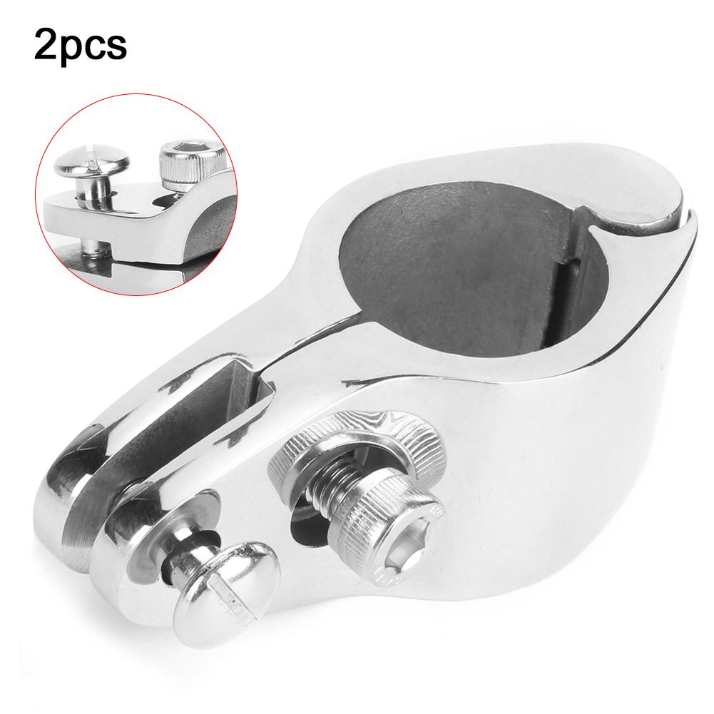 2Pcs Bimini Top Jaw Slide Clamp Steel Boat Hardware Fitting for Inflatable Commercial Yachts
