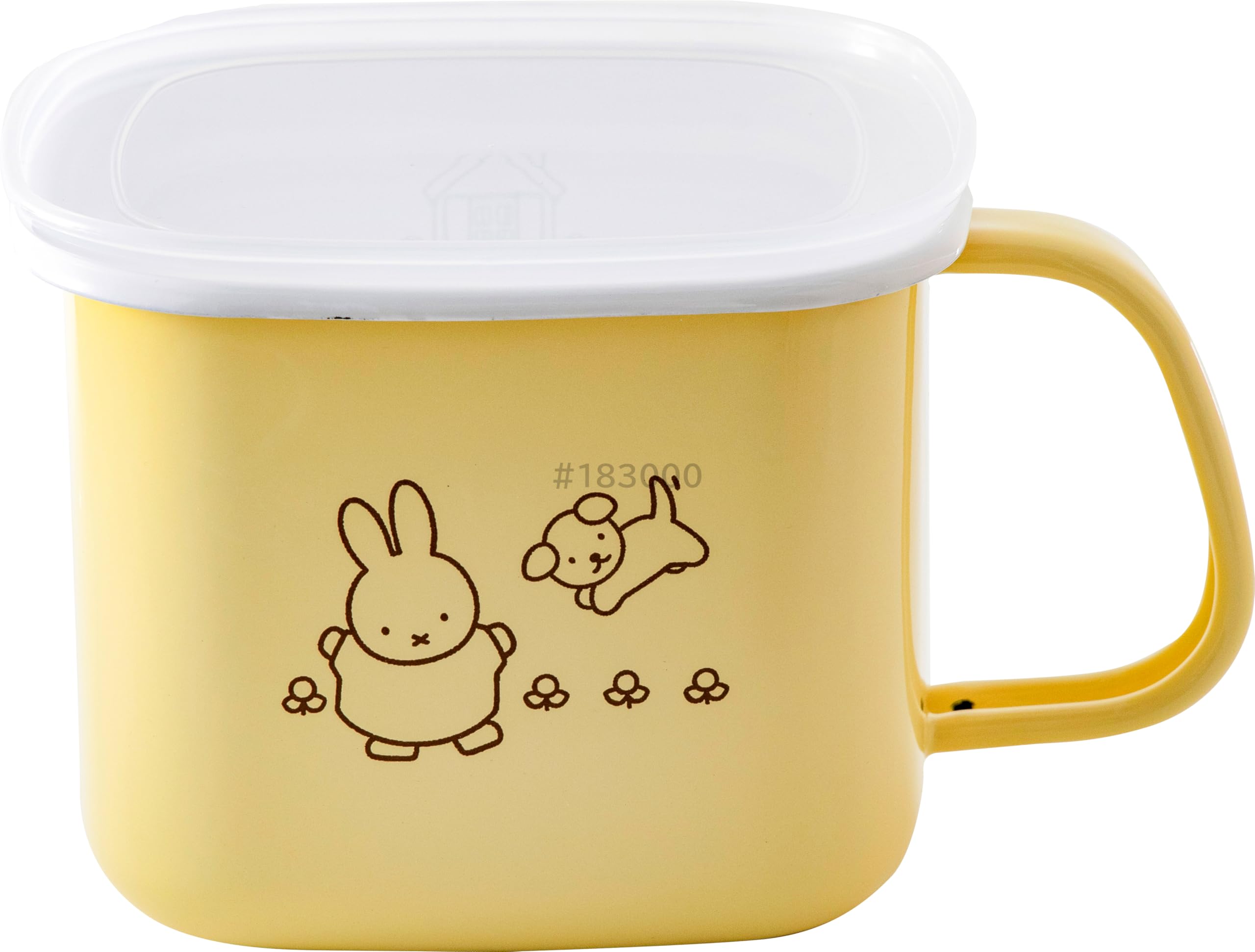 Эмалированный контейнер для хранения мисо Miffy Фудзи Пастельный Квадратный Подходит для горшочка с мисо Желтый Комод 5790₽