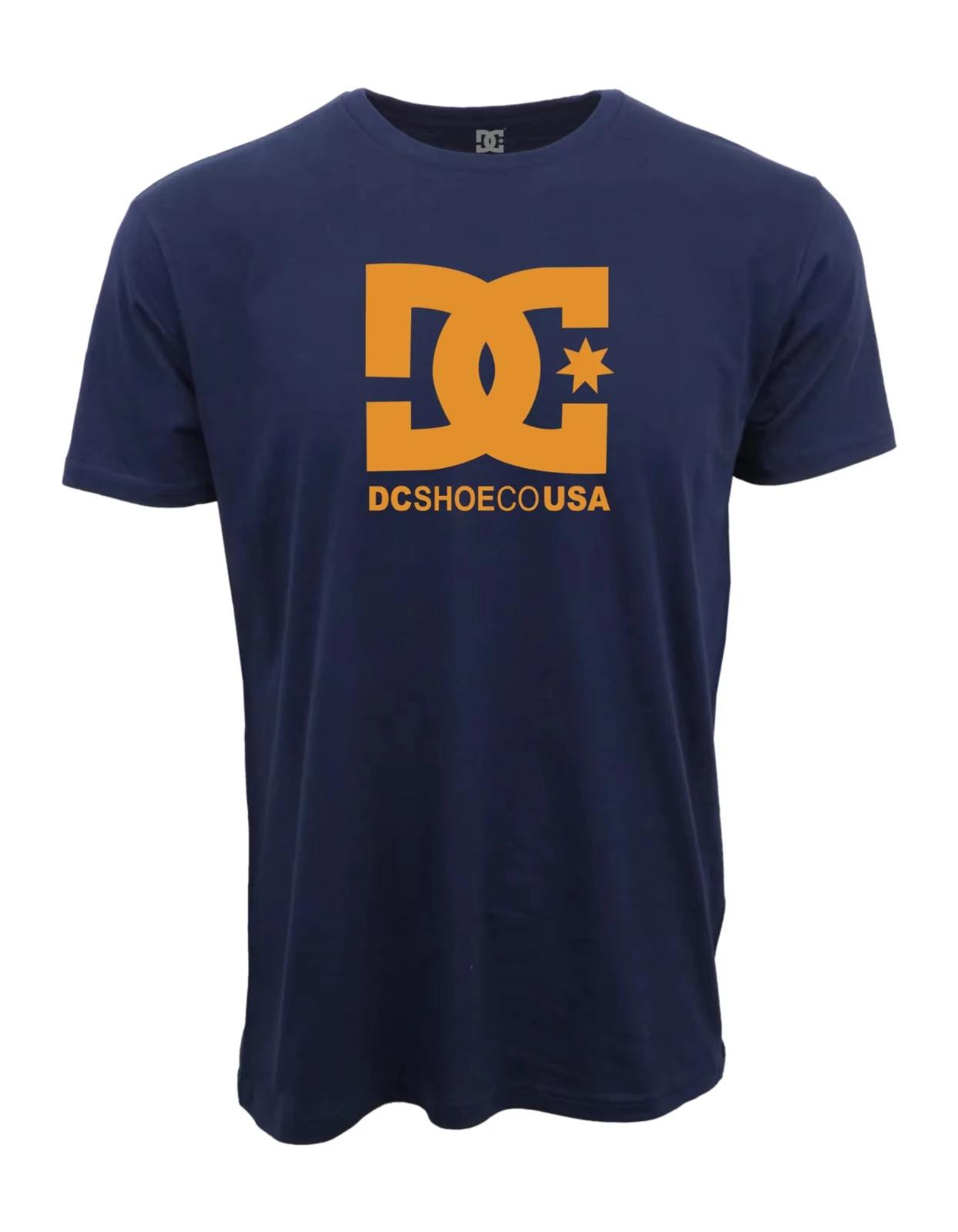 

2026 Summer T Shirt Top Cotton Fashion DC Shoes American Logo Pattern T-shirt Printed Pure Cotton More Color Choices Widening XXXL червоний
