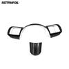 Steering Wheel Cover Molding Trim For Hyundai Sonata 2024 2025 2026 Carbon Fiber Decoration Frame Sticker Interior Accessories