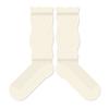 Summer Women's Thin Style Lace Socks, Ballet-style Combed Cotton Breathable Mid-calf Socks, Solid-colored Pile-up Socks