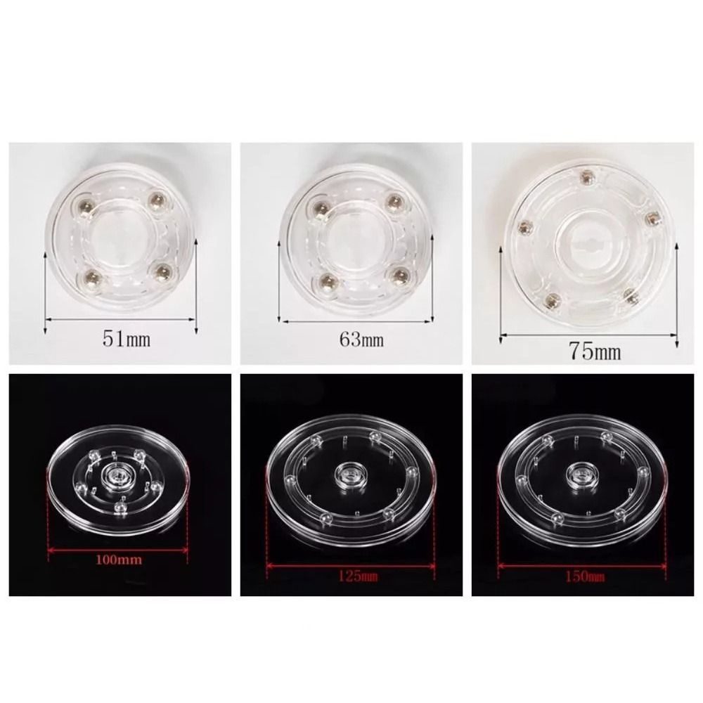 Transparenter Drehteller 360° drehbar Schmuckdekor Drehteller Kreativer Ausstellungsständer