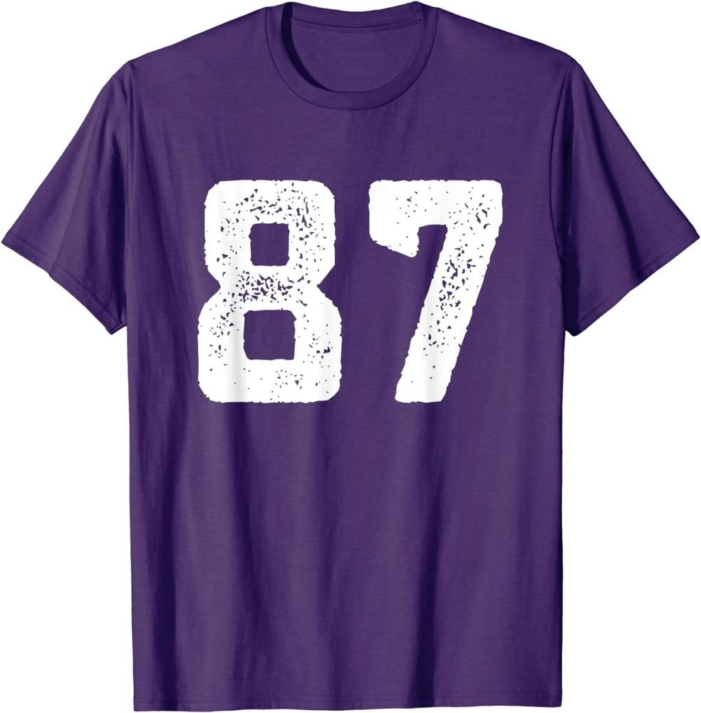 Номер 87 Спортивная команда Игрок Унисекс Футболка Унисекс Футболка XL