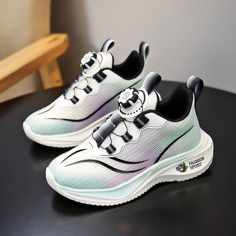 Children's Running Shoes Girls Summer New Mesh Breathable Sports Shoes Medium and Large Boys Wear-resistant Non-slip Sports Classmates