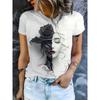 Ladies' T-shirt 3D Printing Fashion Women's Short Sleeve Round Neck Casual Comfortable Top