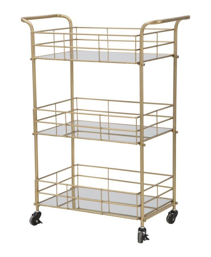 Glam Retro Trolley. Cm 60X30,5X80