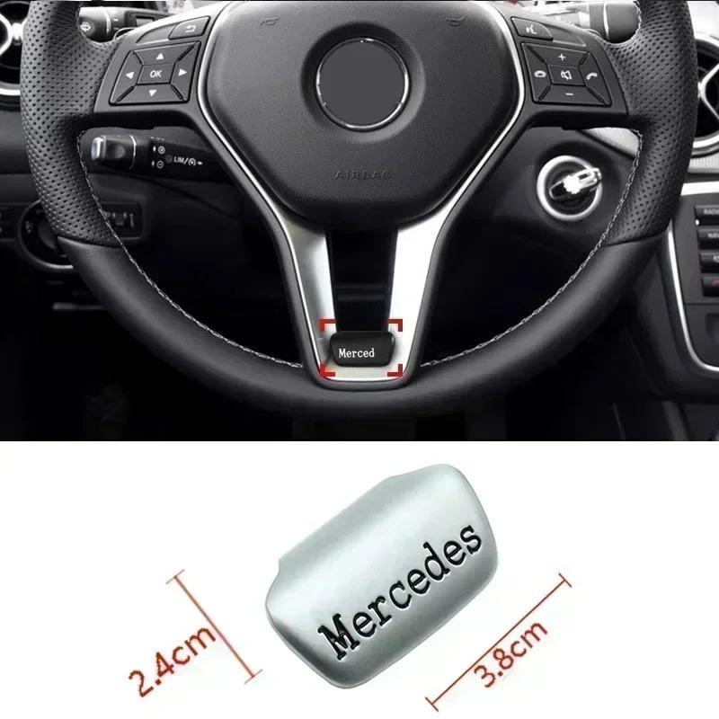 Car Emblem Steering Wheel Sticker Decoration Accessories For Mercedes Benz AMG Brabus Maybach W204 GLC CLA W205 W203 W206 W108 UYE6