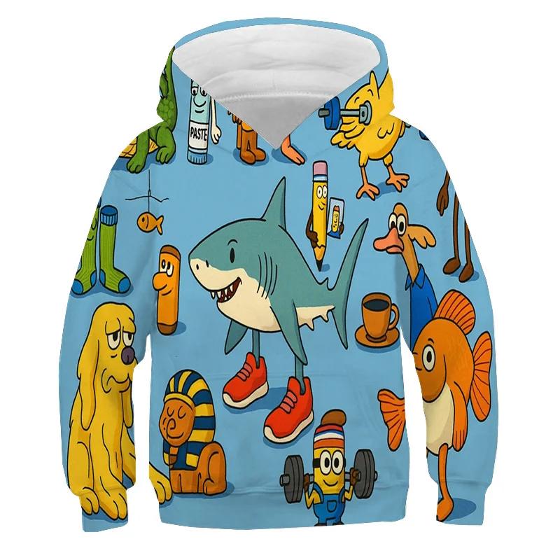 Italiensk Hjerneorm Shimpanzinni Bananini Mote Hettegenser Tralalero Tralala Genser Tenåring Hettegenser Sport Barn Menn Populære Hettegensere