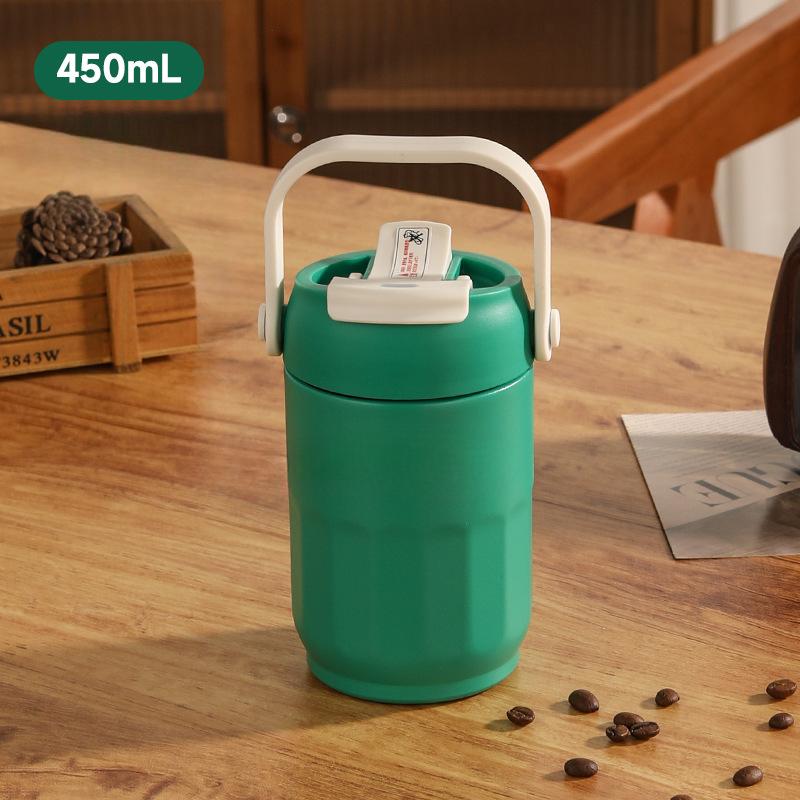 New 316 Stainless Steel Mug Girls' Large-capacity Handle Mug High-value Coffee Cup