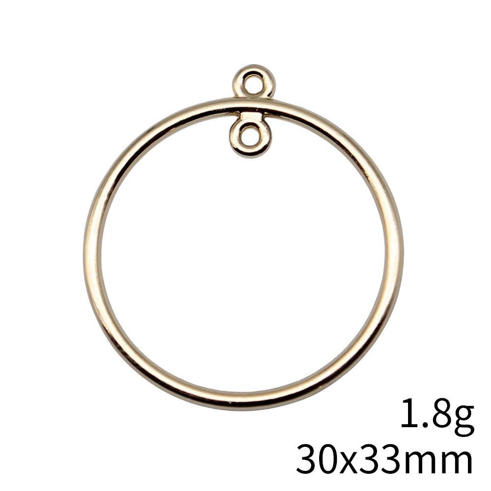 Valentine's Day Accessories Women Water Drop Moon Connector 2 Hole Pendants For Earring Accessories Parts Cheap Cute Stuff Accessory Parts