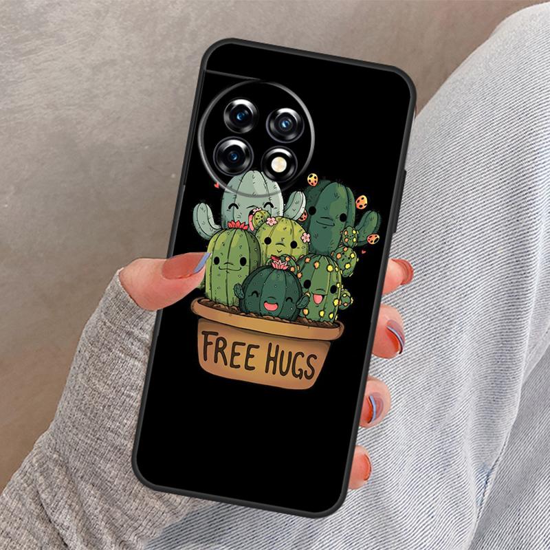 Plant Cactus Cover For OnePlus 12 12R 13 13R 11 10 Pro 8T 10T OnePlus Nord 4 CE 3 2 Lite N30 N20 N10 Case