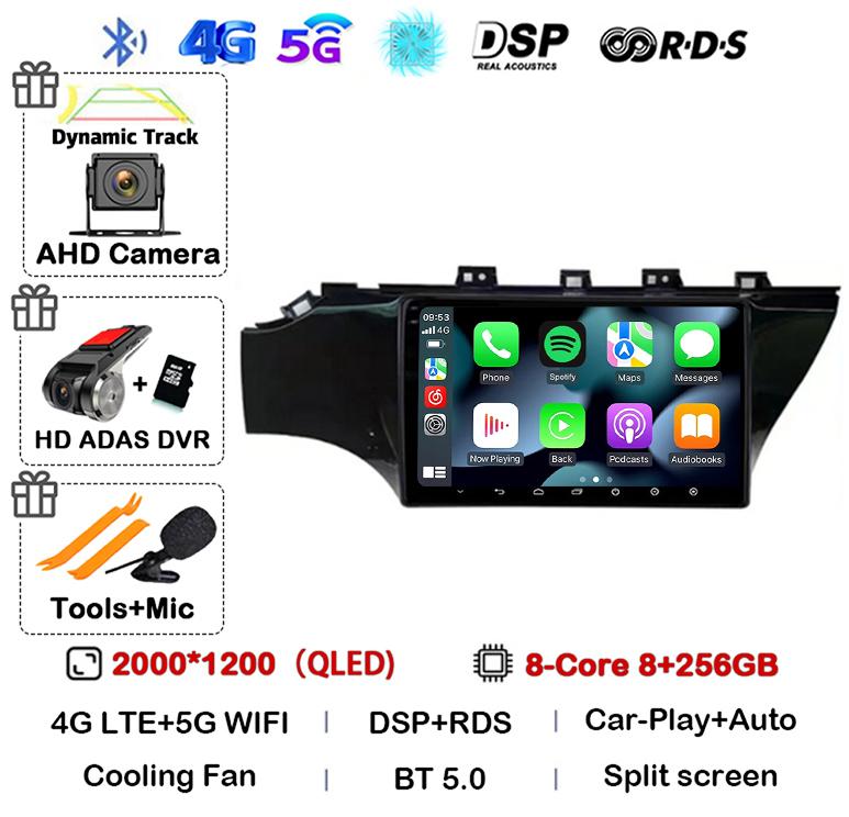 Android 14 Carplay For KIA RIO 4 IV FB X-line 3 2011- 2016 2017 2018 2020 2021 Car Radio Multimedia Player GPS Navigation Stereo