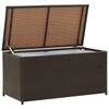 Day and Night - Day and Night Brown Synthetic Rattan Garden Storage Box 100x50x50 Cm