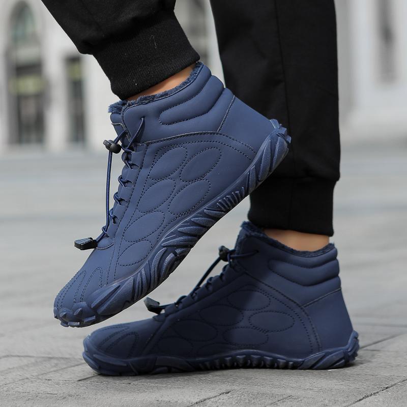 Plysch Vandring Snöstövlar Dam Ankelstövlar Herr Varma Bomullsskor Halkfria Utomhus Trekking Camping Sneakers