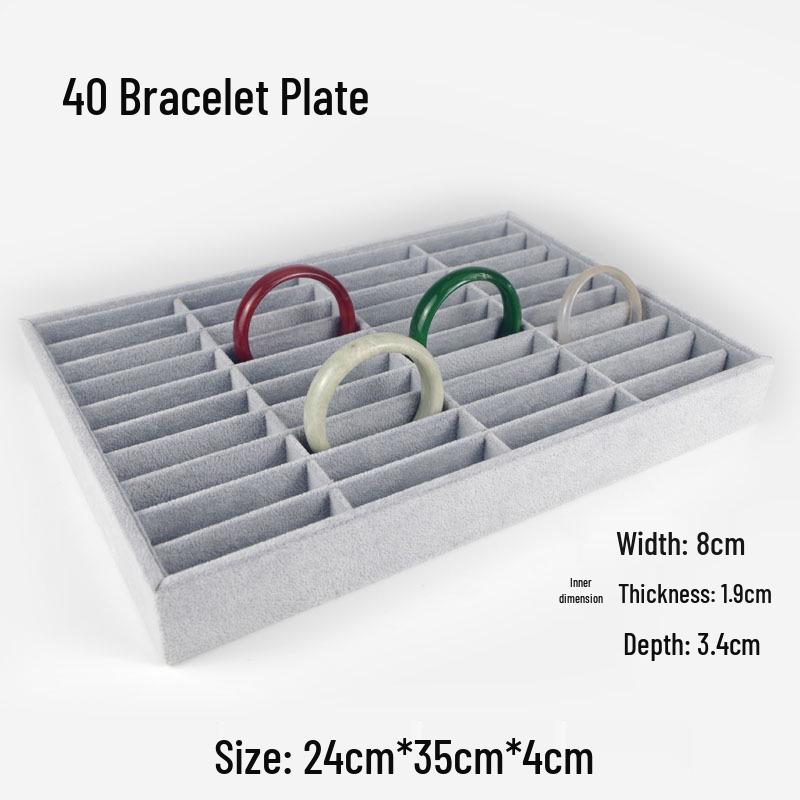 Zestaw biżuterii z lodowego aksamitu: Taca, Rama, Manekin, Przechowywanie naszyjników i bransoletek
