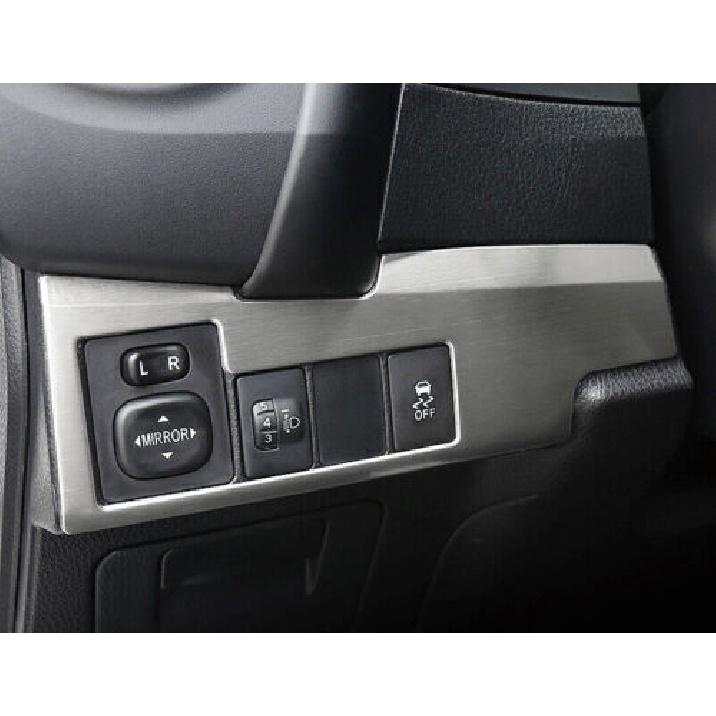 For Toyota Corolla Headlight Switch Control Frame Trim 2014- Silver Brushed