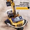 12/13/15CH RC Excavator Crawler track Alloy Truck Engineering Vehicle Sound Spray 680 Rotation Car Kids Toys for Boys Xmas Gift