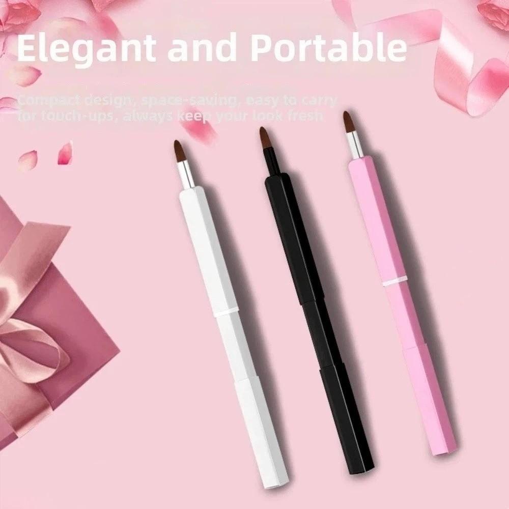 Telescopic Lip Gloss Brush Lip Liner Lipstick Brush Beauty Tools Retractable Lip Brush  Dustproof