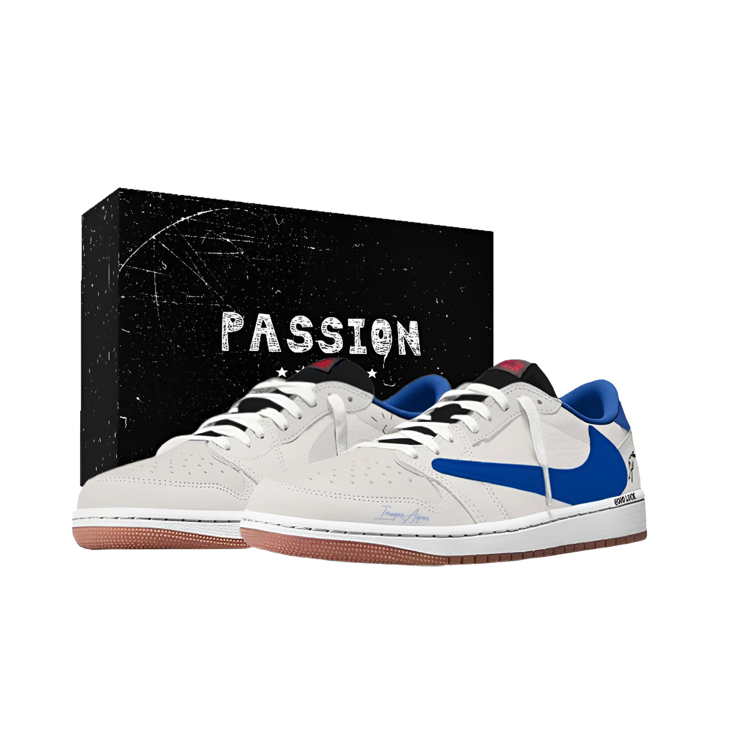 

Travis Scott x Jordan Air Jordan 1 VAL Lightning Slip Resistant Slip Resistant Low top Vintage Basketball Shoes Unisex DZ4137-700(Team1868-VAL) 35.5