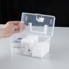 Household Transparent Storage Box Desktop Plastic Organizer Portable Storage Box Small Box Organizer Box Medicine Box Organizer Box