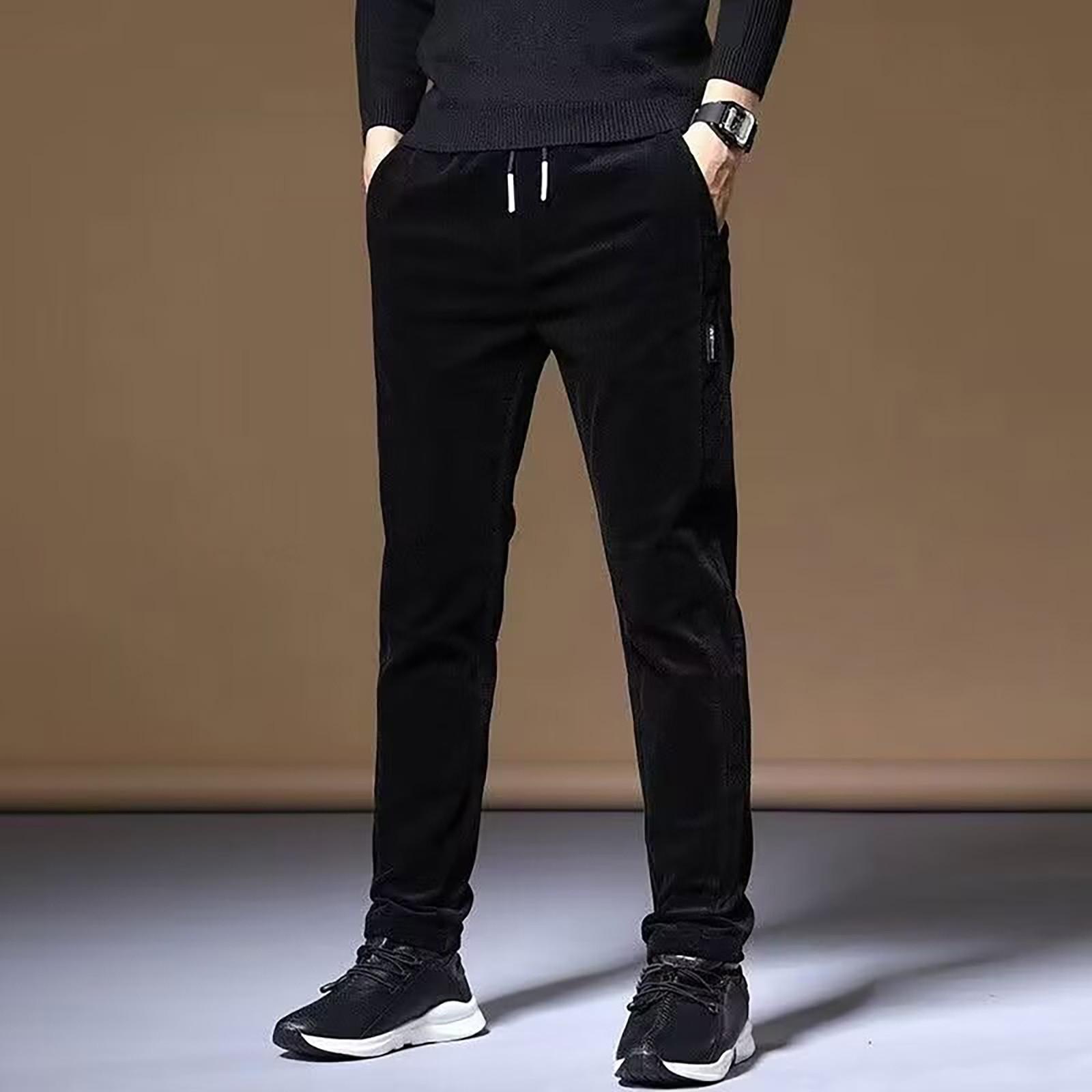 

Чоловічий комбінезон. Повсякденні штани на шнурках із кількома кишенями. Штани для походів. Штани з бавовни. XXL чорний