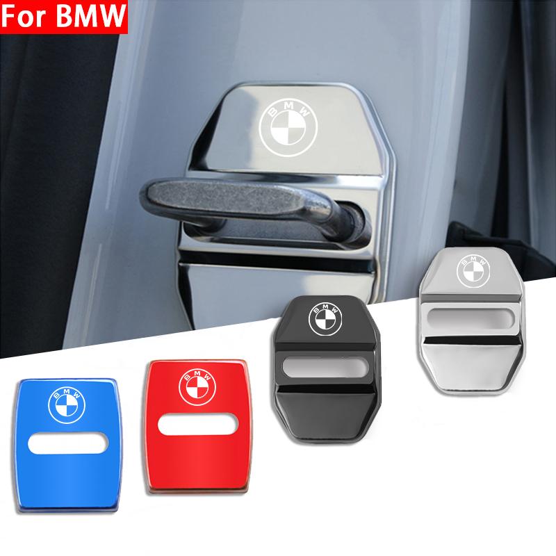 For BMW M X1 X3 For BMW X1 X2 X3 X5 X4 X6 X7 G30 G20 G32 G11 G12 F40 F30 F20 F10 F34 F07 F44 Sticker 4Pcs 3D Car Door Lock Cover Accessories