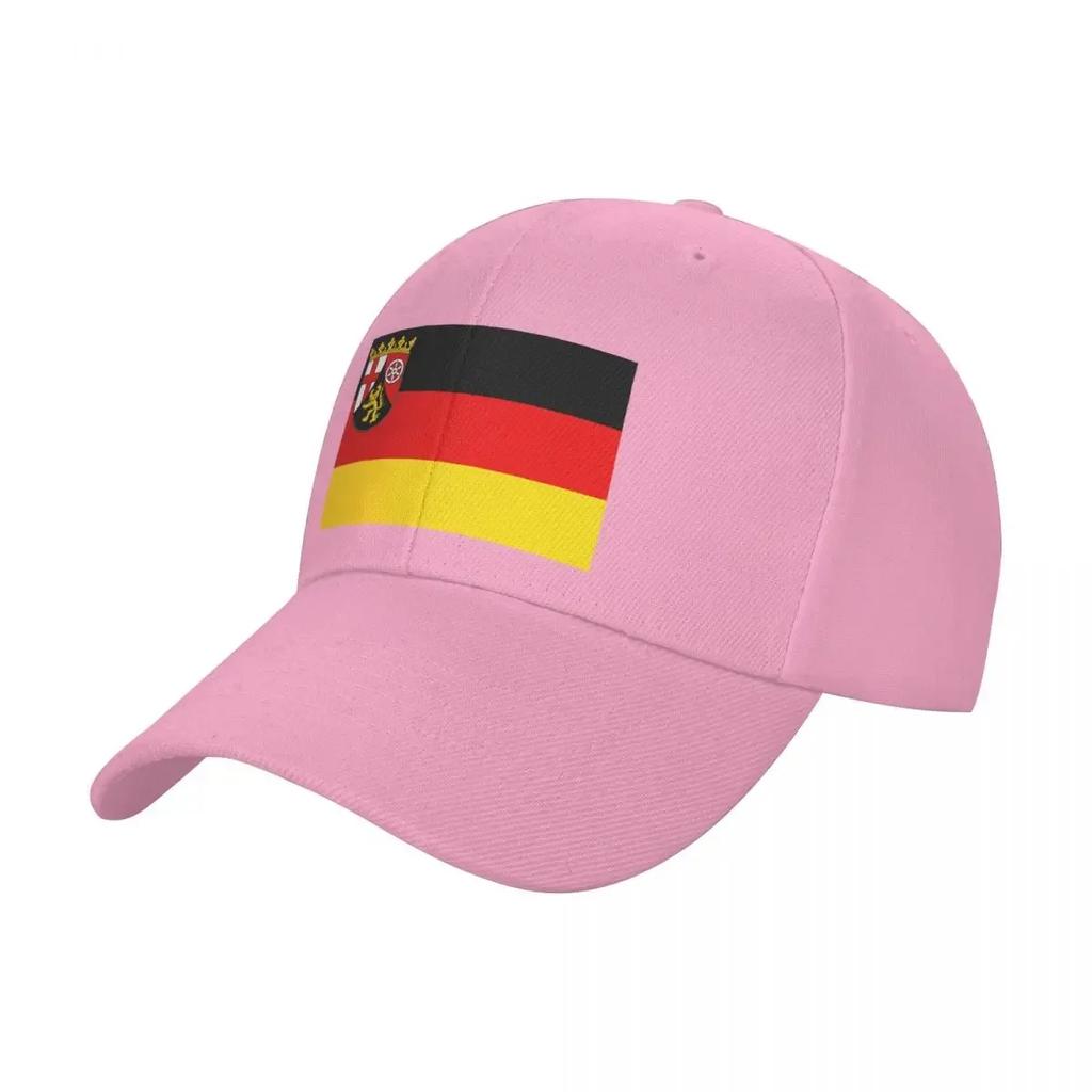 Flag of Rhineland-Palatinate, GerUnisexy Baseball Cap Wild Ball Hat Golf Wear fishing caps Unisex Unisex's Luxury Women's