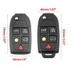 Versatile 5 Button Remote Key Holder Trendy 5 Key Folding Key Case for Vehicle